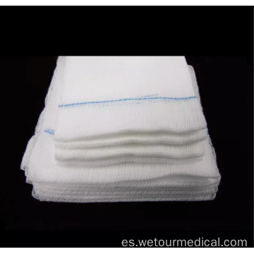 Hisopo de gasa médica de algodón estéril absorbente blanco desechable